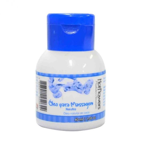Óleo Para Massagem Aromático 40ml Hot Flowers Neutro